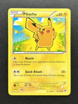 Pokemon TCG Pikachu 42/146 XY Base Set Regular MP - Image 1