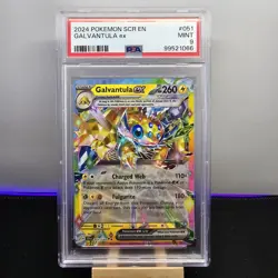 2024 Pokemon SV07 Stellar Crown Galvantula EX Double Rare 051/142 #051 - PSA 9 - Image 1