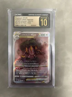 CGC 10 Pristine Regigigas VSTAR 233/172 SAR VSTAR Universe s12a Pokemon Card - Image 1