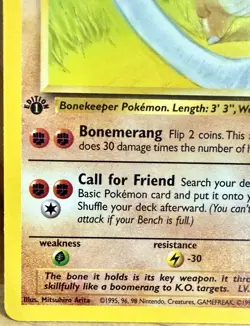 Marowak 39/64 Jungle Set 1st Edition 1999 Vintage Pokemon TCG - Image 3