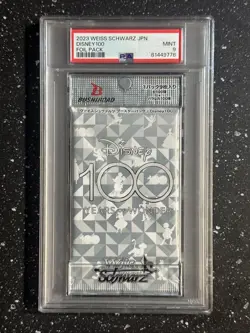 PSA 9 Graded Weiss Schwarz Japanese Disney 100 Foil Booster Pack MINT JPN - Image 1