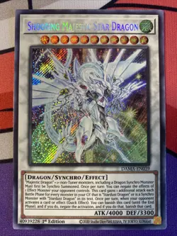 Shooting Majestic Star Dragon DAMA-EN039 Secret Rare Near Mint Yugioh Card - Image 1