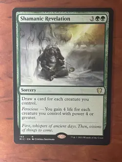 Shamanic Revelation MTG Magic the Gathering Card NM Near Mint MIC - Image 1
