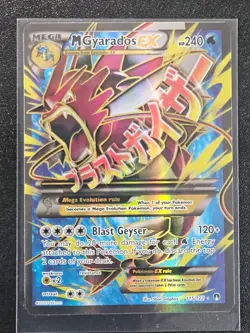 Mega M Gyarados EX 115/122 Breakpoint Ultra Rare Full Art Holo Pokemon Card - Image 1