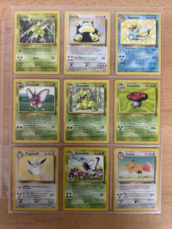 Nm Complete Unlimited Jungle Non-Holo Set 17-64 Vintage Pokemon Cards Inc Rares - Image 4
