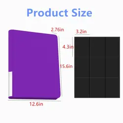 Toploader Binder,9-Pocket Double Sided Top Loader Binder,Holds 360 Cards in 3... - Image 4