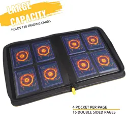 Toploader Binder,4-Pocket Top Loader Trading Card Binder Album Compatible for... - Image 2