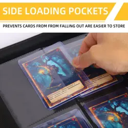 Toploader Binder,4-Pocket Top Loader Trading Card Binder Album Compatible for... - Image 3