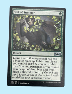 Veil of Summer, Core Set 2020, NM Near Mint, Magic the Gathering MTG - Image 1
