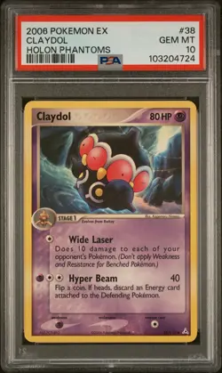 Claydol 38/110 EX Holon Phantoms PSA 10 Gem Mint Pokemon Card - Image 1