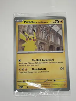 Pikachu At The Museum - Jumbo promo MEP en card - NEW in packet - Image 1
