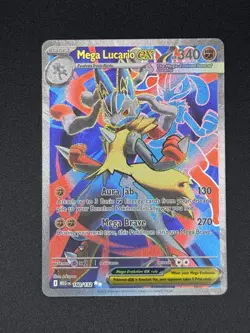 Mega Lucario Ex 160/132 - Pokemon TCG Mega Evolution Card - Ultra Rare - Image 1