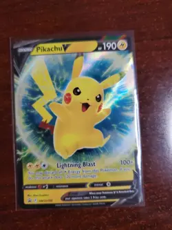 2022 Pikachu V SWSH: Sword & Shield Promo Cards SWSH198 Near Mint NM - Image 1