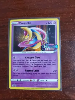 CRESSELIA SWSH114 Chilling Reign Prerelease Promo Holo Rare Pokemon Card NM - Image 1