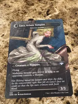LUCY ARISEN VAMPIRE/LUCY WESTENRA Magic MTGInnistrad Crimson Vow Borderless - Image 1