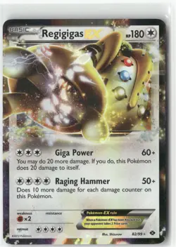 Regigigas EX, Pokemon Next Destinies Ultra Rare, 82/99 LP - Image 1