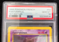 1999 Pokemon French 1st Edition Fantominus Gastly #50 PSA Graded Gem Mint 10 - Image 2