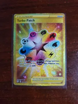 Turbo Patch 200/189 Gold Secret Rare Pokemon Darkness Ablaze - Image 1