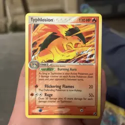 2005 Pokemon Card Typhlosion Ex Unseen Forces 17/115 Golden Sky Theme Deck - Image 1