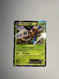 Beedrill EX XY157 MP Condition Black Star Promo Pokemon TCG Cards - Image 1