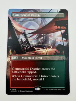 Commercial District (Borderless) Foil R Murders at Karlov Manor 324 Near Mint - Image 1