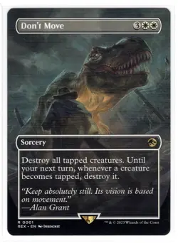 MTG Don't Move (Borderless, 1) - Universes Beyond: Jurassic World Collect. (REX) - Image 1