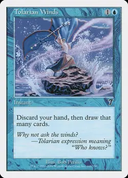 Tolarian Winds 1x MtG Seventh Edition 7th SP/NM - Image 1