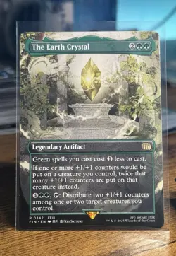 The Earth Crystal (Borderless) Final Fantasy Regular R0342 MTG Universes Beyond - Image 1