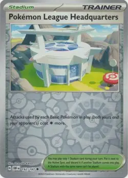 Pokemon League Headquarters 192/197 Reverse Holo | Obsidian Flames | Pokemon Ca - Image 1