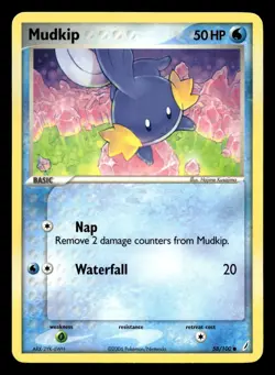 Mudkip 58/100 Common Crystal Guardians Pokemon LP - Image 1