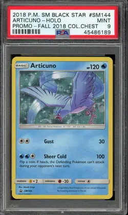 [PSA 9] Articuno SM144 Fall 2018 Collector Chest Promo Holo POKEMON - Image 1