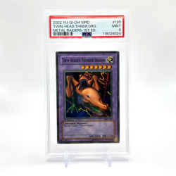 Yu-Gi-Oh! "Twin-Headed Thunder Dragon" 1st Edition MRD-120 PSA MINT 9 (POP 108) - Image 1