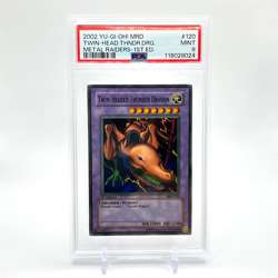 Yu-Gi-Oh! "Twin-Headed Thunder Dragon" 1st Edition MRD-120 PSA MINT 9 (POP 108) - Image 4