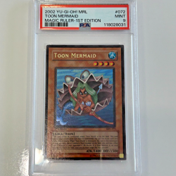 Yu-Gi-Oh! "Toon Mermaid" 1st Edition MRL-072 MINT PSA 9 - Image 1