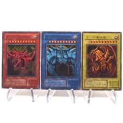 Yu-Gi-Oh Egyptian God Slifer Obelisk Ra Ultra Rare 3set 15th Promo Japanese h917 - Image 1