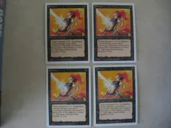 MTG --- Revised -- Paralyze x4 -- LP -- (4 sets of 4 Cards for sale). - Image 1
