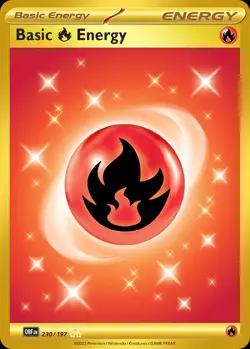 Basic Fire Energy 230/197 Hyper Rare | Obsidian Flames | Pokemon Card - Image 1