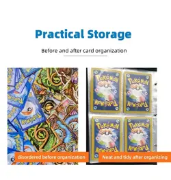 Waterproof Card Book Binder Album Favorites Trading 400 Collectible Card Case - Image 4