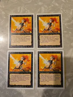 4x MTG Revised PARALYZE Never Played NM/M - Image 1