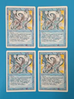 MTG 4x Wall of Air x4 LP Revised Edition Magic Playset - Image 1
