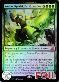 MTG Avatar Kyoshi, Earthbender (130) | NM Foil | Avatar: Eternal-Legal (TLE) - Image 1