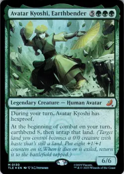 MTG Avatar Kyoshi, Earthbender (130) | NM Foil | Avatar: Eternal-Legal (TLE) - Image 2