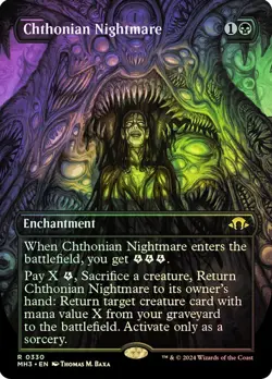 Chthonian Nightmare Foil Borderless Modern Horizons 3 NM MTG - Image 1