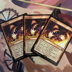3x Fire Magic - Final Fantasy - Magic the Gathering MTG - Image 2