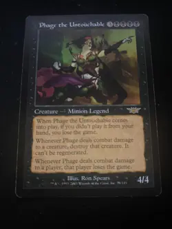 MTG Phage the Untouchable – Legions Rare Legendary Creature 2003 - Image 1