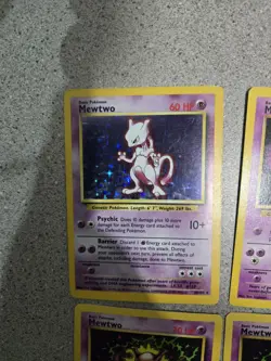 Lot Of 6 Original Mewtwo Pokemon Cards Holographic - Image 1