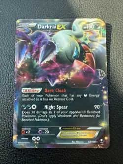 Pokemon TCG - Darkrai EX 63/108 Rare 2012 Dark Explorers - Ungraded - Image 1