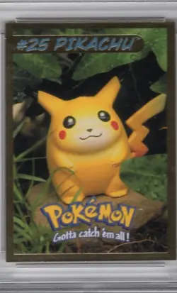 PIKACHU 1999 HASBRO POKEMON TOY WISHES MAGAZINE HAND CUT #5 PSA 7 NM !! WOW! - Image 1