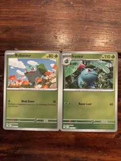 Pokemon Bulbasaur 001/132 & Ivysaur 002/132 Reverse Holo Lot! Mega Evolution - Image 1