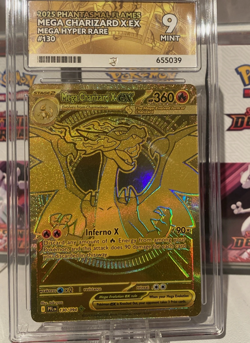 Pokemon Mega Charizard X EX Phantasmal Flames ACE 9 130/94 Mega Hyper Rare - Image 1